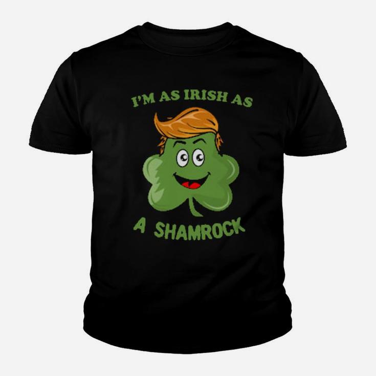 I Am As Irish As A Shamrock Cute Kawaii Shamrock Youth T-shirt