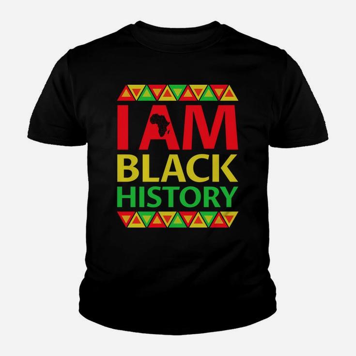 I Am Black History - Christmas Gift For Black History Month Youth T-shirt