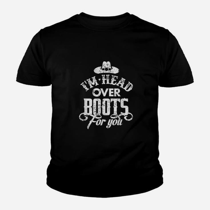 I Am Head Over Boots For You Country Music Youth T-shirt