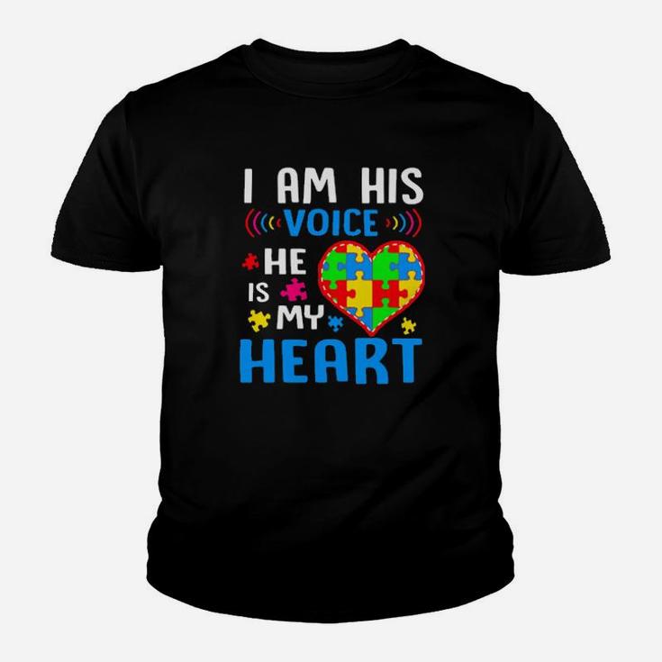 I Am His Voice He Is My Heart Youth T-shirt