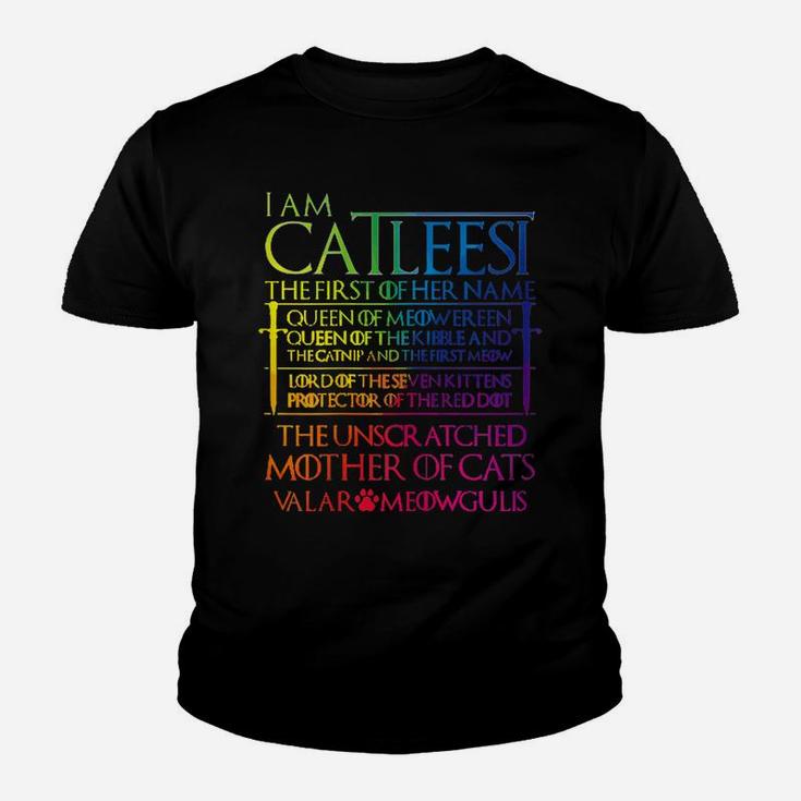 I Am The Catleesi Mother Of Cats Shirt - Funny Cat Shirt Youth T-shirt
