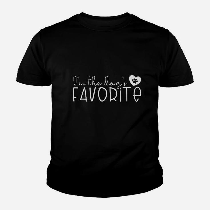 I Am The Dogs Favorite Cute Dog Mom Youth T-shirt