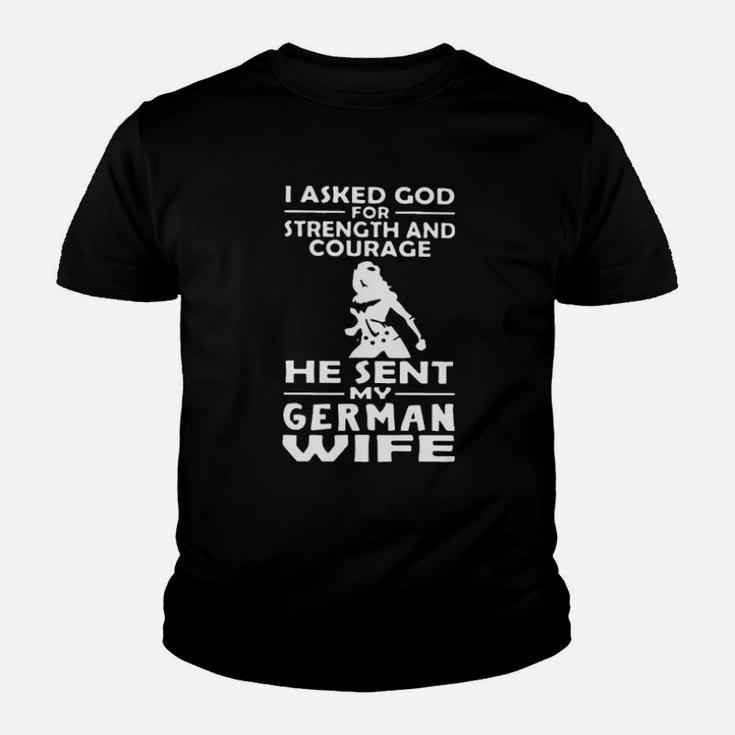 I Asked God For Strength And Courage Youth T-shirt