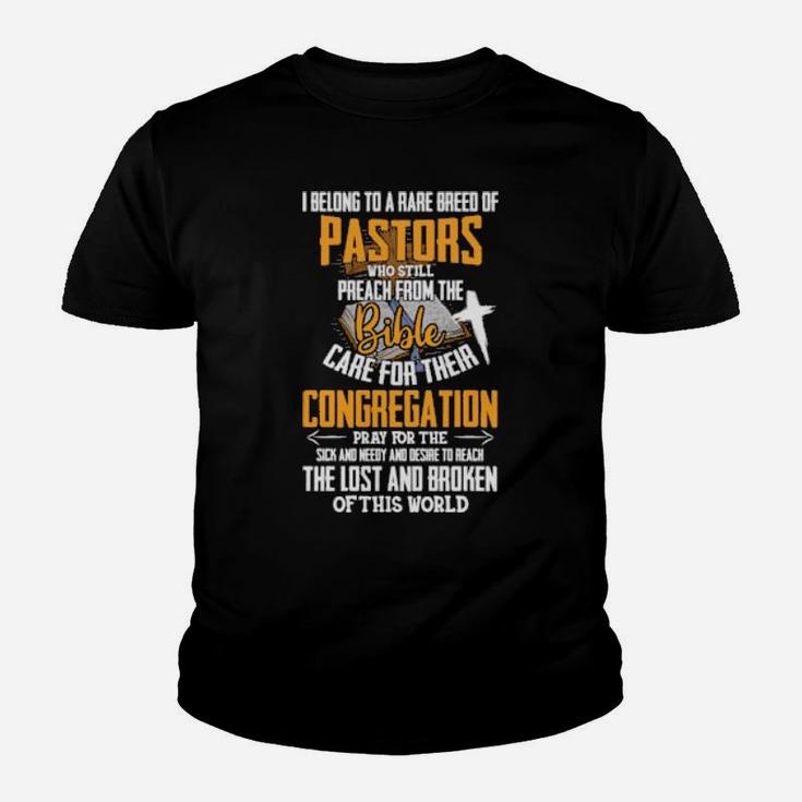 I Belong To A Rare Breed Of Pastors Christian Youth T-shirt