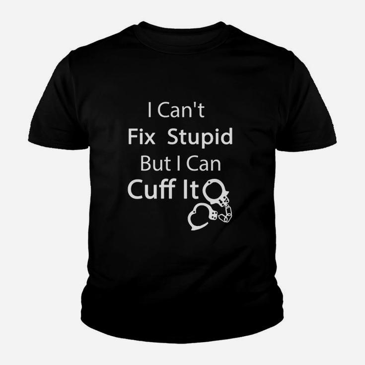 I Can Cuff It Funny Gift For Correctional Officer Jailer Youth T-shirt