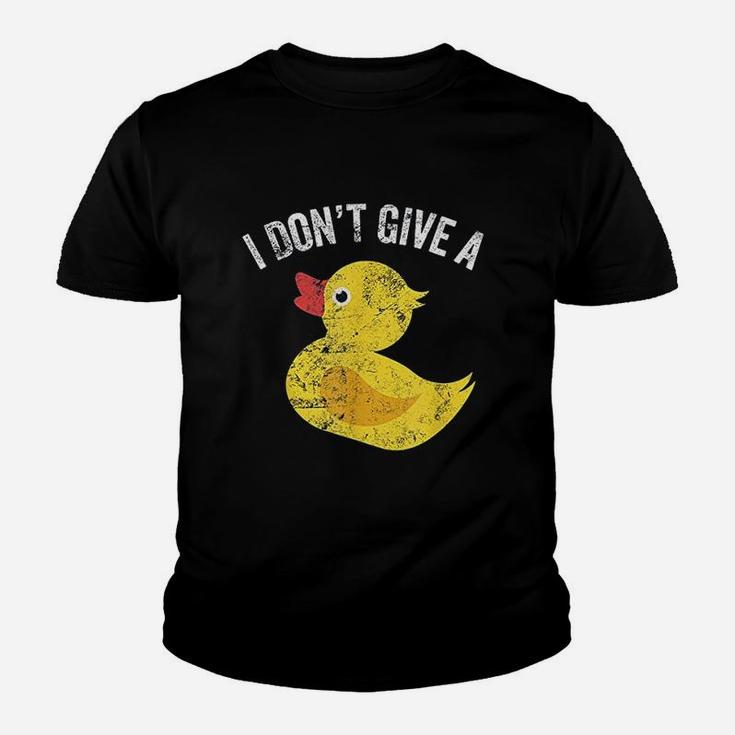 I Dont Give A Duck Distressed Vintage Look Youth T-shirt