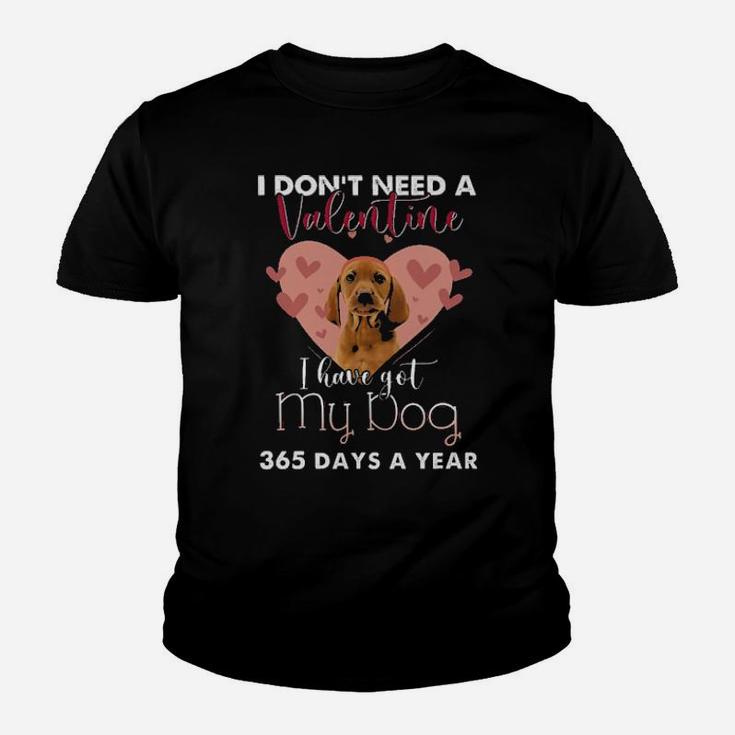 I Dont Need A Valentine I Have Got My Vizsla Youth T-shirt