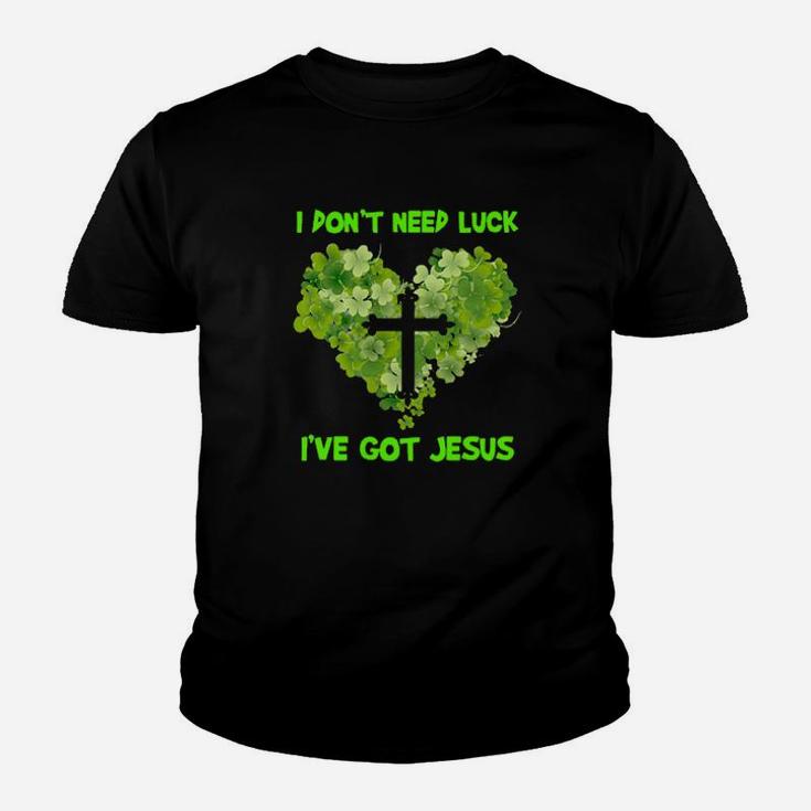 I Dont Need Luck Ive Got Jesus Youth T-shirt