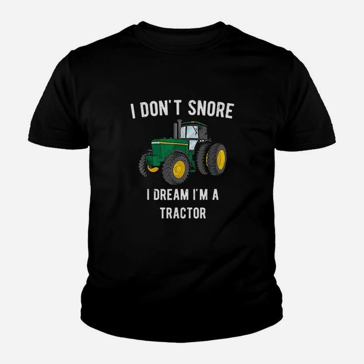 I Dont Snore I Dream I Am A Tractor Youth T-shirt
