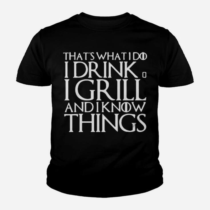 I Drink I Grill Youth T-shirt