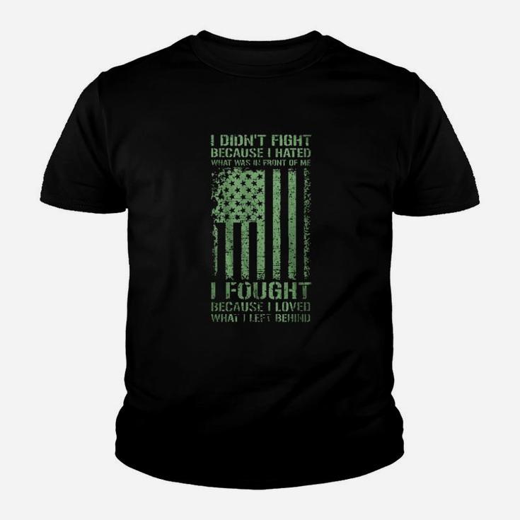 I Fought Because I Loved Veteran Youth T-shirt