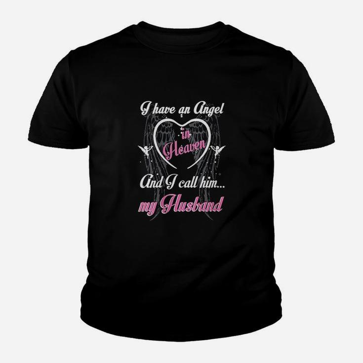 I Have An In Heaven And I Call Him My Husband Memorial Youth T-shirt