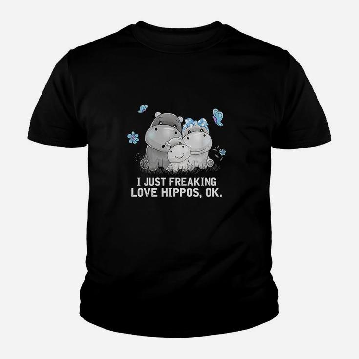 I Just Freaking Love Hippos Ok Hippo Youth T-shirt