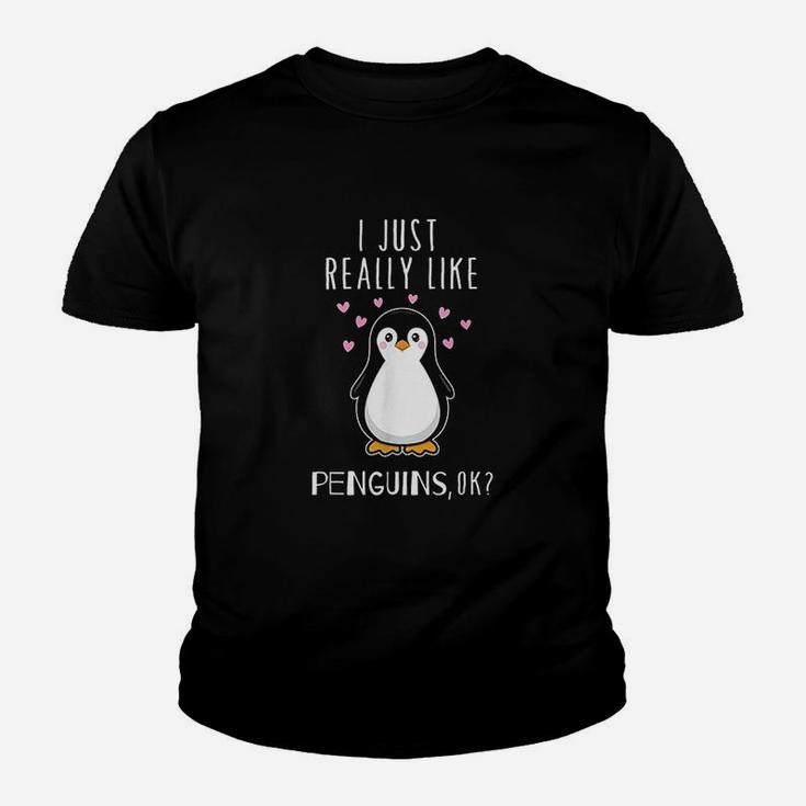 I Just Really Like Penguins Ok Youth T-shirt