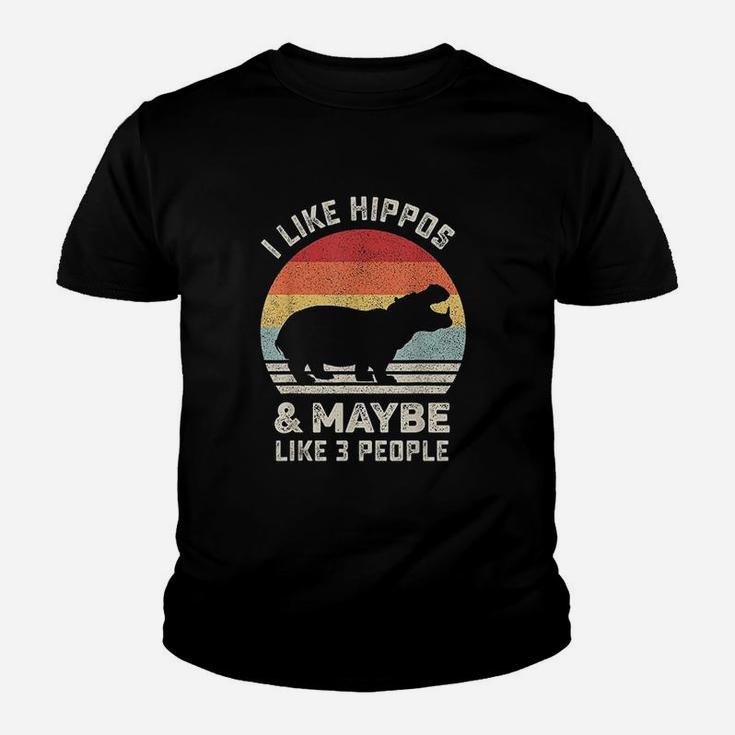 I Like Hippos Animal Hippo Lover Youth T-shirt