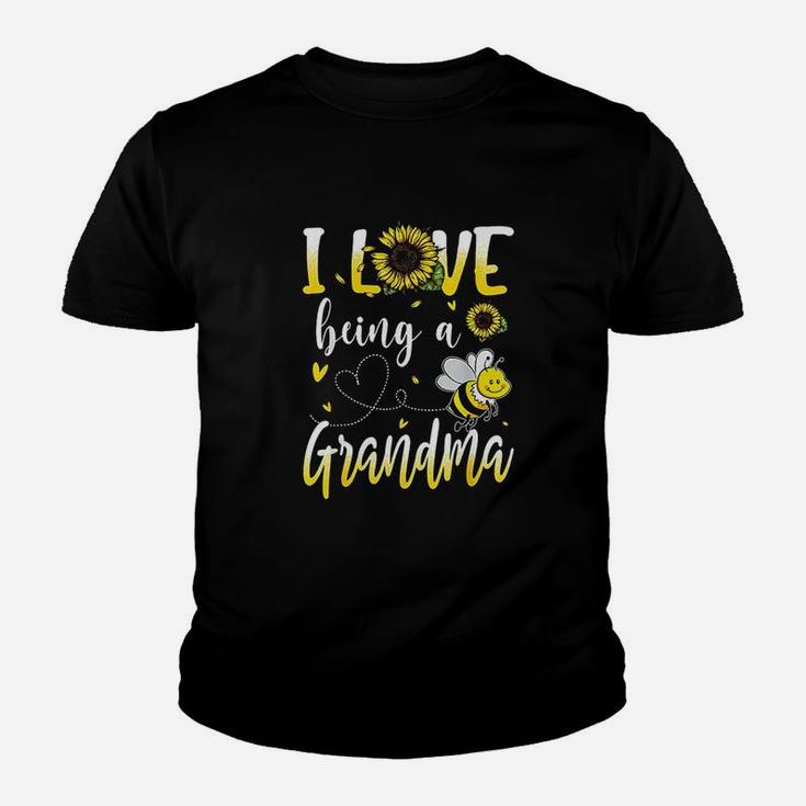 I Love Being A Grandma Sunflower And Bee Lover Youth T-shirt