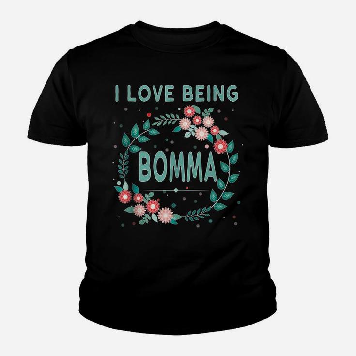I Love Being Bomma Gift For Flemish Grandmother Cool Grandma Youth T-shirt