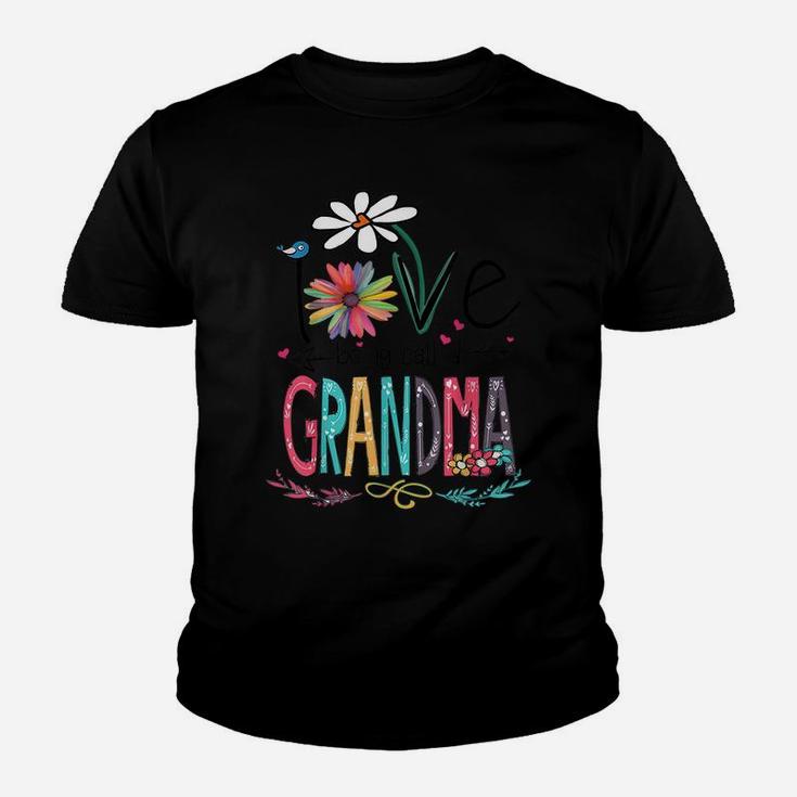 I Love Being Called Grandma Mimi Nana Gigi Lover Youth T-shirt