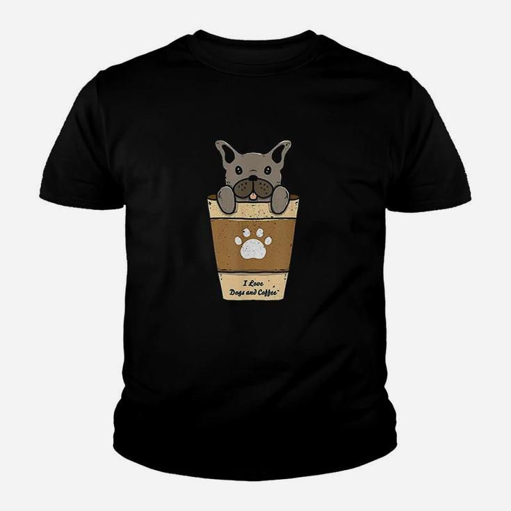 I Love Dogs And Coffee Youth T-shirt