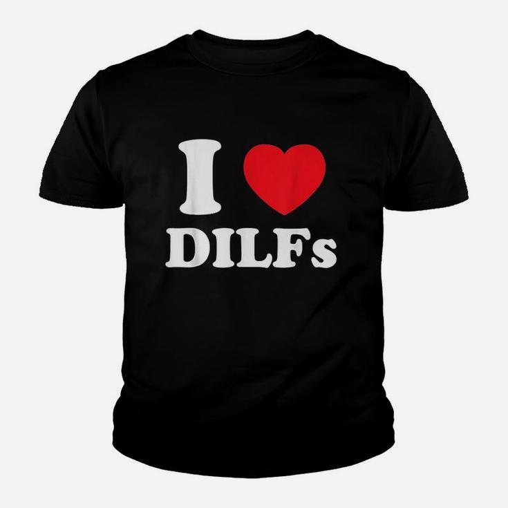 I Love Heart Dilfs Youth T-shirt