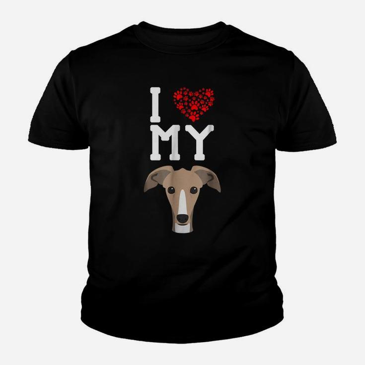 I Love My Dog - Greyhound Animal Lover Best Friend Youth T-shirt