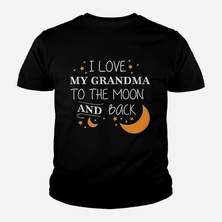 I Love My Grandma To The Moon And Back Youth T-shirt