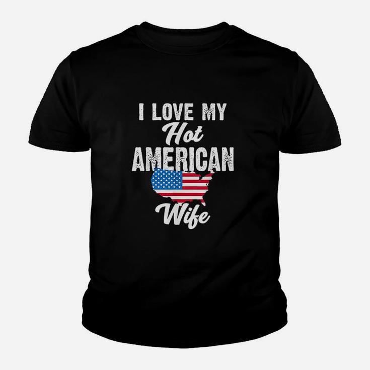 I Love My Hot American Wife Youth T-shirt
