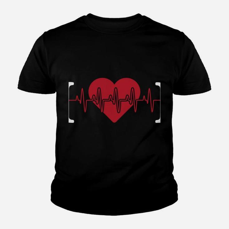 I Love My Mama Is My Valentine Day Heart Mother's Day Gift Youth T-shirt