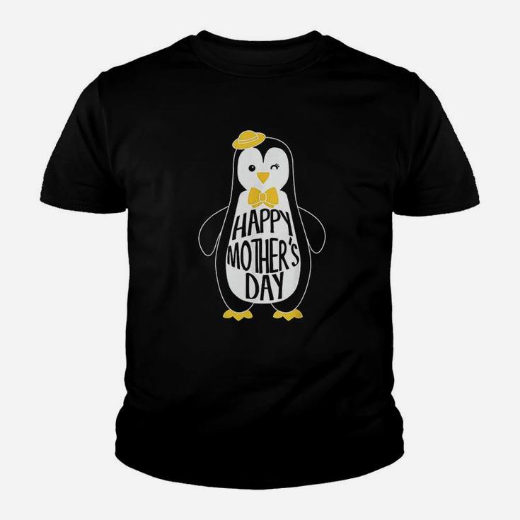 I Love My Mama Penguin Cute Happy Mothers Day Gift Youth T-shirt