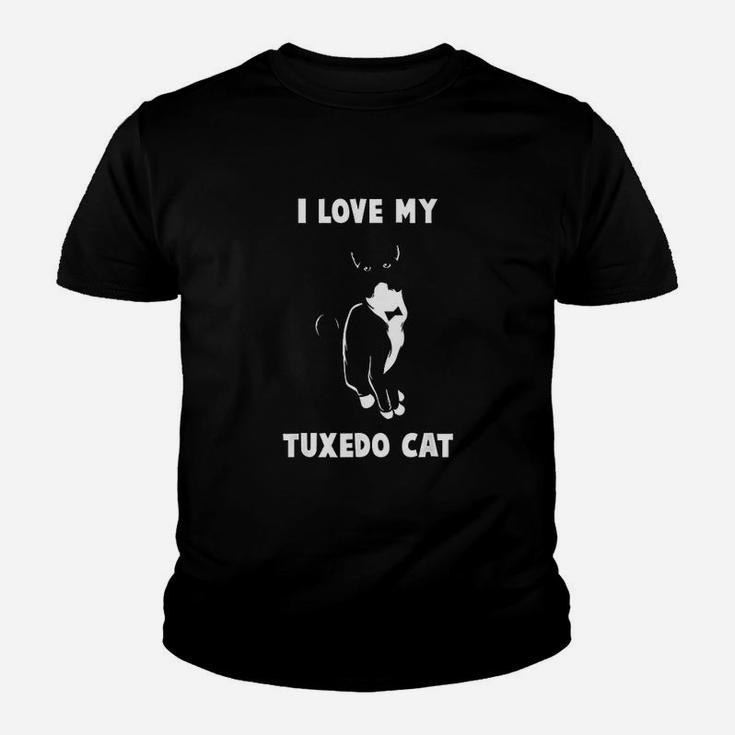 I Love My Tuxedo Cat Youth T-shirt
