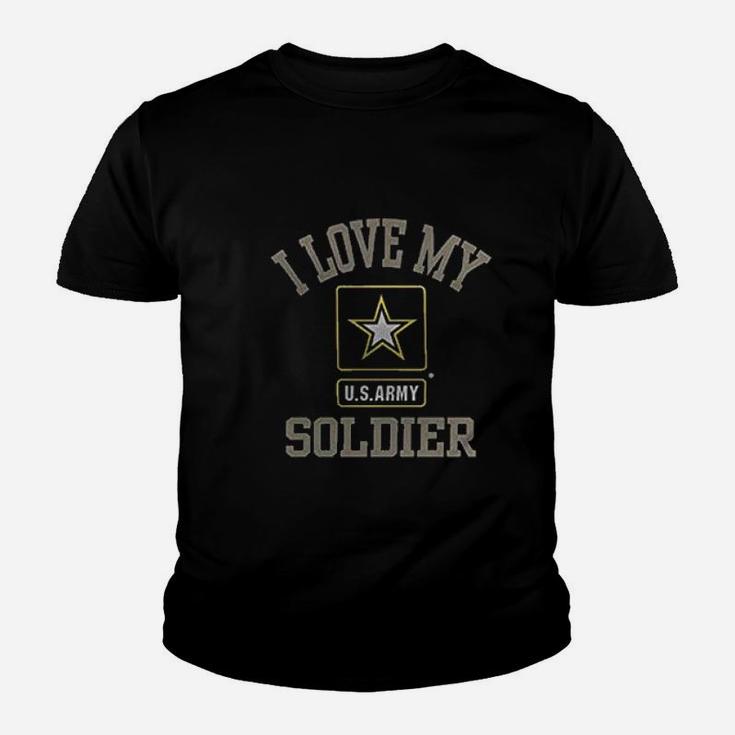 I Love My Us Army Soldier Youth T-shirt