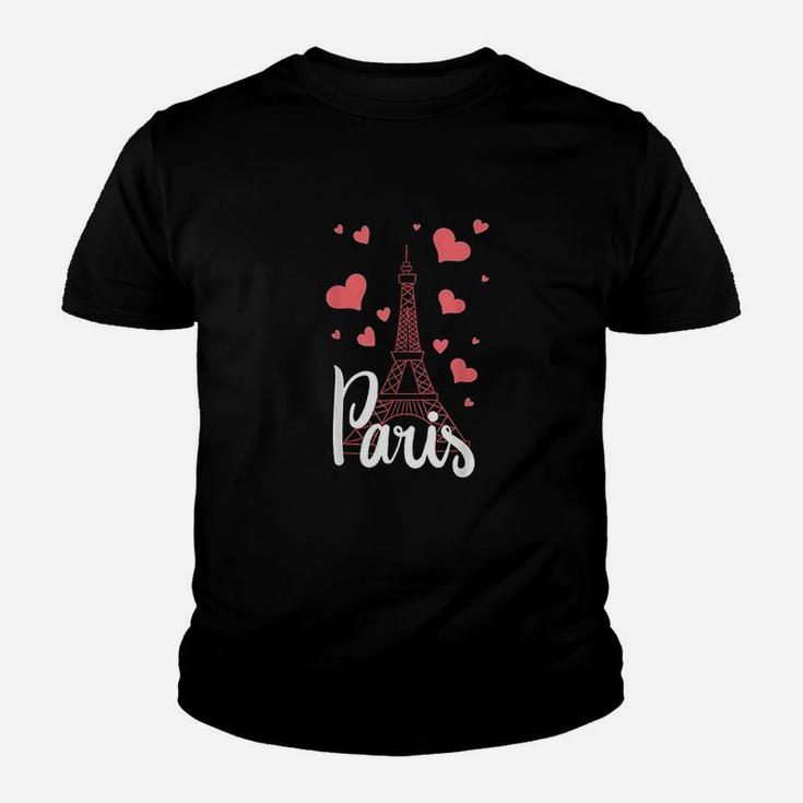 I Love Paris France Eiffel Tower Gift Youth T-shirt