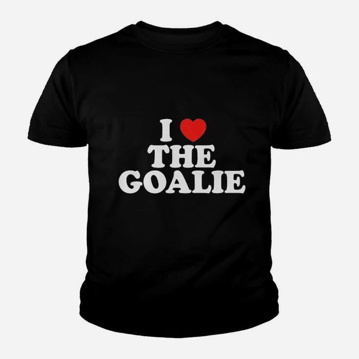 I Love The Goalie Heart Soccer Hockey Sport Goalie Youth T-shirt