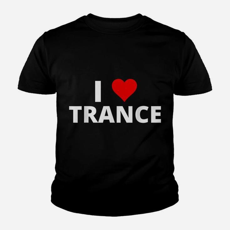 I Love Trance, Featuring A Red Heart Youth T-shirt