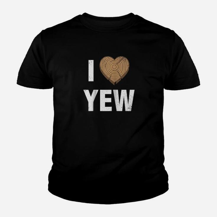 I Love Yew Valentines Day Woodworking Carpenter Youth T-shirt