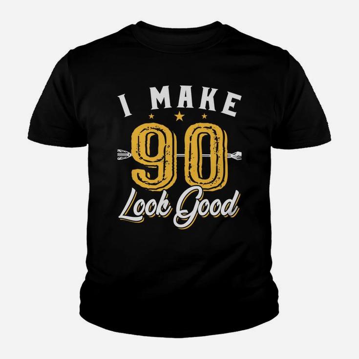 I Make 90 Look Good Costume 90Th Birthday Grandparents Youth T-shirt