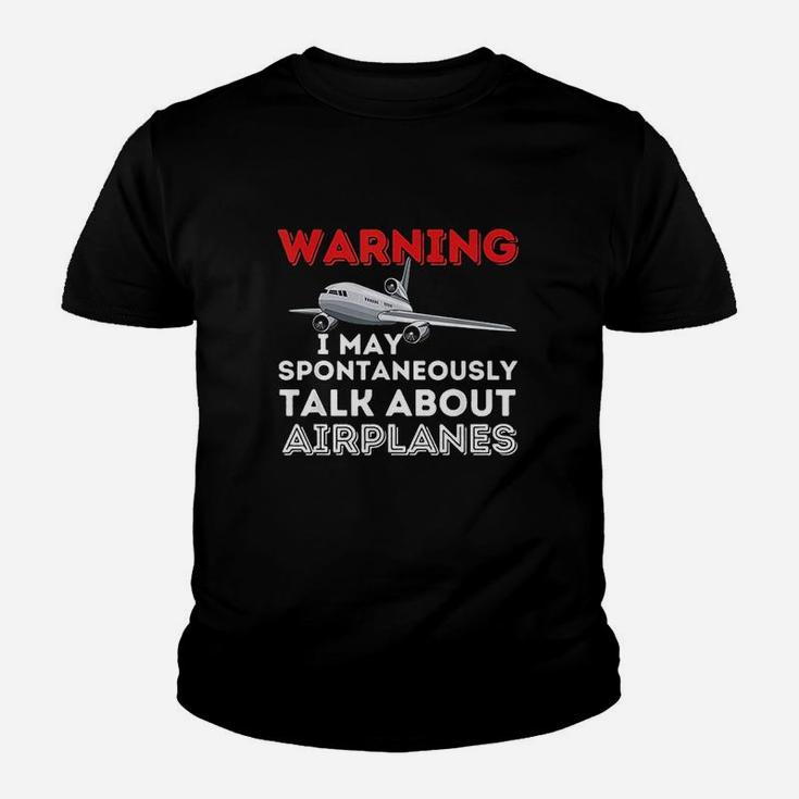 I May Talk About Airplanes Youth T-shirt