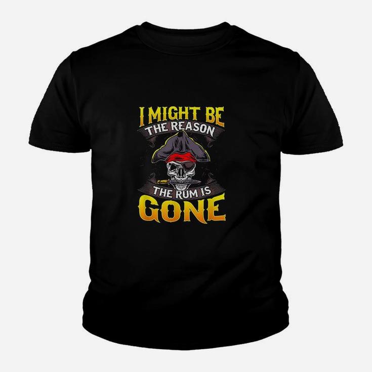 I Might Be The Reason The Rum Is Gone Youth T-shirt