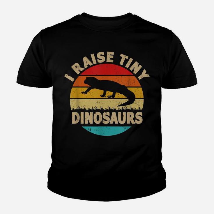I Raise Tiny Dinosaur Vintage Retro Funny Leopard Gecko Youth T-shirt
