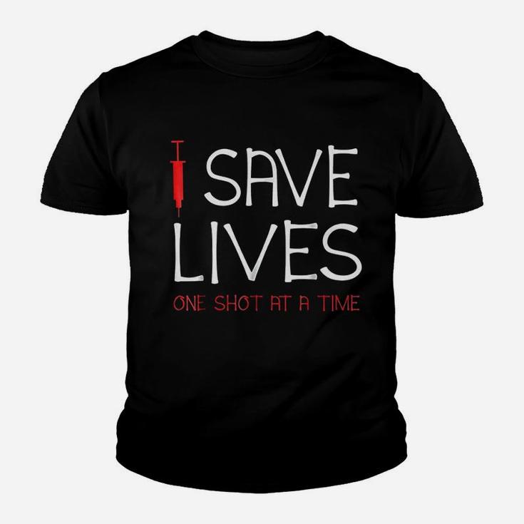 I Save Lives One Shot At A Time Youth T-shirt