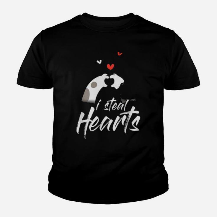 I Steal Hearts Valentine's Day For A Cat Youth T-shirt