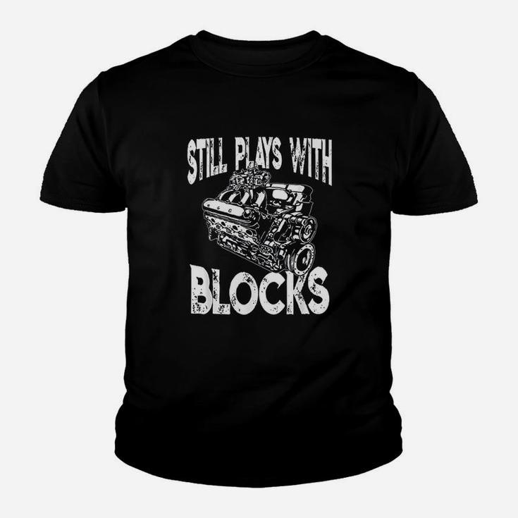 I Still Play With Blocks Funny Mechanic Youth T-shirt
