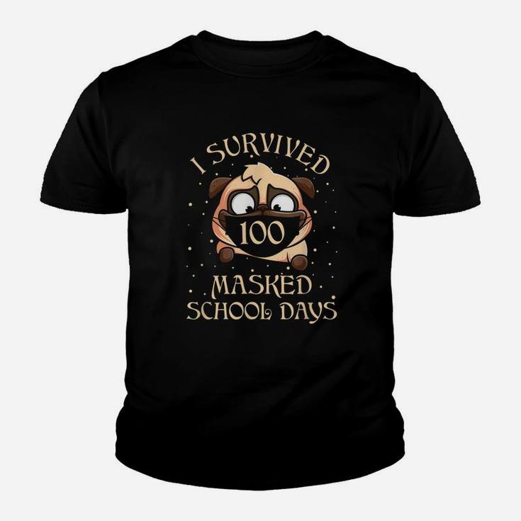 I Survived 100 Masked School Days For Teacher And Student Youth T-shirt