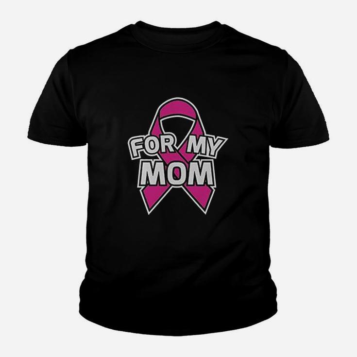 I Wear Pink Ribbon For My Mom Youth T-shirt