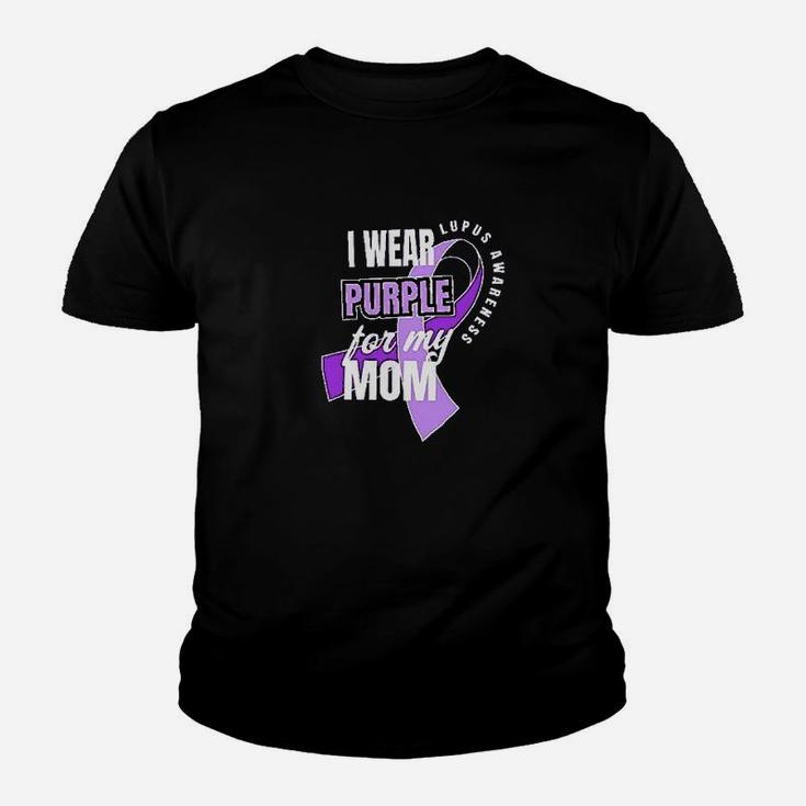 I Wear Purple For My Mom Youth T-shirt