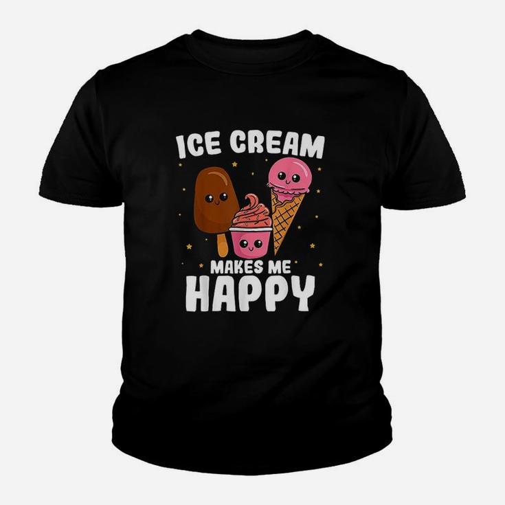 Ice Cream Makes Me Happy Youth T-shirt