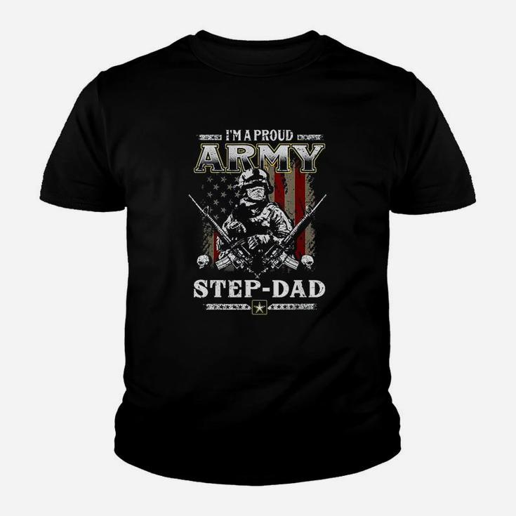 Im A Proud Army Stepdad Veteran Fathers Day Youth T-shirt