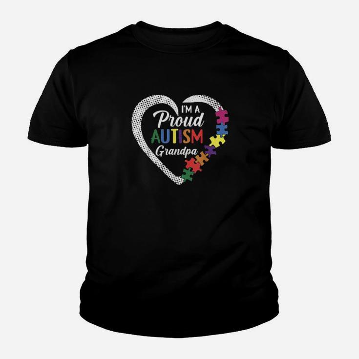 I'm A Proud Autism Grandpa Autism Awareness Youth T-shirt