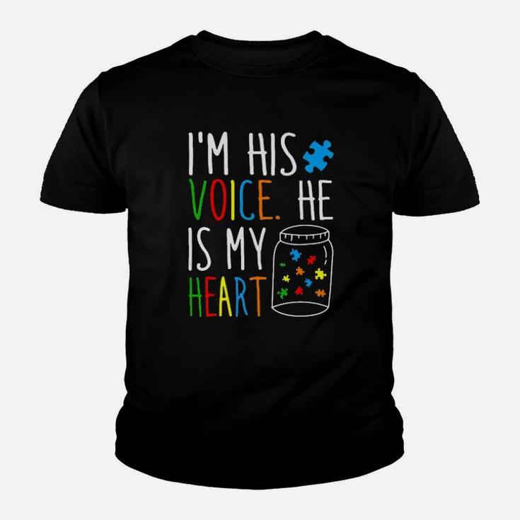 I'm His Voice He Is My Heart Youth T-shirt