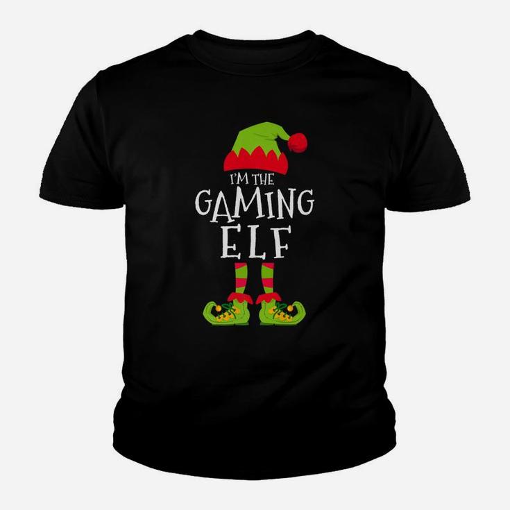 I'm The Gaming Elf Funny Matching Christmas Costume Youth T-shirt